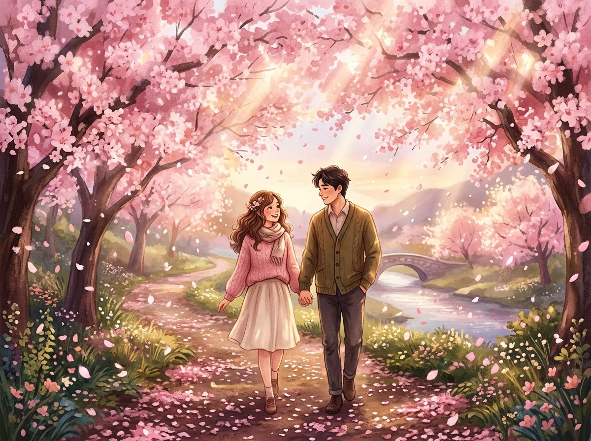 Cherry Blossom Spring Stroll